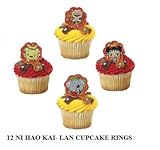 IMAGE OF Ni Hao Kai-lan Friendship Cupcake Toppers Rings