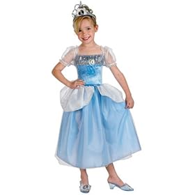 Cinderella Costume: Girl's Size 4-6 by Click on Party