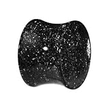 5/8 Gauge Black Ultra Glitter Saddle Plug