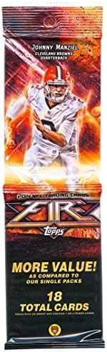 2014 Topps Fire Football Cards Unopened Sealed Jumbo Rack Pack-search for Autos
