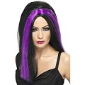 Hexenper�cke Per�cke Hexe Halloween Schwarz/Lila