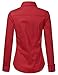 LA BASIC Women's Long Sleeve Button Down Collared Shirts (S-3XL)
