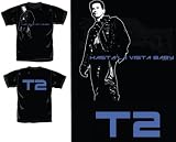 Terminator 2 - Hasta La Vista Adult T-Shirt in Black, Size: X-Large