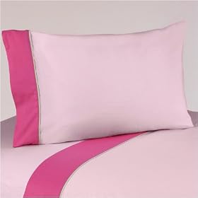 3pc Twin Sheet Set for the Pink and Green Flower Collection Bedding Set by JoJo Designs