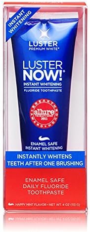 Luster NOW! Instant Whitening Toothpaste, Happy Mint 4 oz (113 g) by LUSTER PREMIUM WHITE