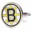 Boston Bruins Cufflinks - NHL Hockey Sports Themed Formal Wear
