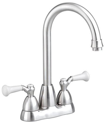 American Standard 4223 Collection Double-Handle Pantry/Bar Sink Faucet with Brass Gooseneck Spout, Polished Chrome