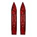 SLYDOG SKIS 8" Powder Ski, Pair Black, Red 310086