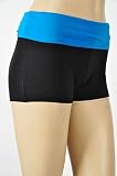 Fold Over Solid or 2 Color Yoga Shorts