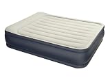 from Intex Intex Queen Size Deluxe Pillow Rest Air Bed with Built-in Electric Pump Model 67738