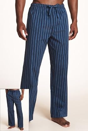 2 Pack - Pure Cotton Longth Length Woven Pyjama Bottoms