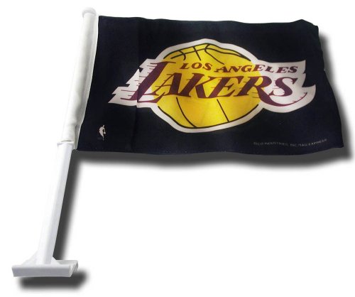 Los Angeles Lakers Car Flag (Black)