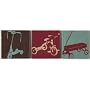 Aidan - 3 Pc. Wall D?cor w/ ribbon (Canvas Art - 12x12)