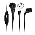 I-Tec Ear Subs with Microphone, Ambient Noise Isolation and 3 Size Inserts for iPod and MP3 Players (Black)