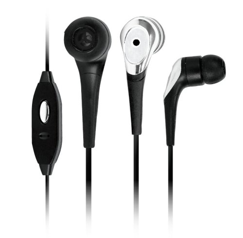 I-Tec Ear Subs with Microphone, Ambient Noise Isolation and 3 Size Inserts for iPod and MP3 Players (Black)
