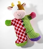 Bright Beginnings Flat Plush Rattle-Cow