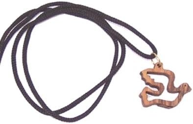 Dove - olive wood necklace, necklace is 60cm long - 23.5 inches )