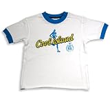 Cool Island - Toddler Boys and Boys Short Sleeve Tee Shirt, White, Turquoise