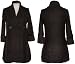 DEREK HEART Duster Cardigan Sweater, Medium, Charcoal Heather (CHA), 9P087