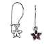 Childrens Flower Earrings with Swarovski Crystal title=