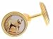 labrador43  - Gold plated cufflinks with an image of a