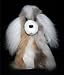 Soft Cuddly Alpaca Stuffed Animal Hand Made Pet Dog Teddy Bear APD_WHITEBROWN10_048