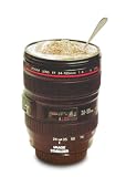 Kaffeebecher Objektiv für den Fotograf
