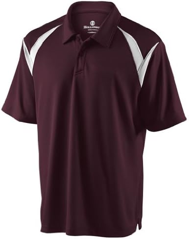 Holloway Dry-Excel Laser Shirt (Small, Maroon/White)