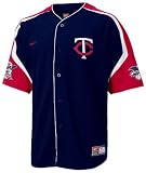 Minnesota Twins Nike Navy/Red Power Alley Jersey