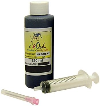 InkOwl Ink Refill Kit for use in EPSON Stylus Photo 2200 (120mL, Matte Black)