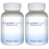 Clearzine (2 Bottles) - The Top Rated Acne Treatment Pill. Eliminates Acne, Blackheads, Redness, Blotchiness and Zits - 60 capsules eachby Clearzine
