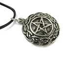 The Pentacle In Celtic Weave Pewter Pendant, The Wiccan Collection