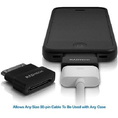 RadTech 13-860 ProCable Shortz Dock Extender for iPhone, iPod and iPad - Black