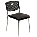 Side Chair 57 Set of 2 - Black/ Silver