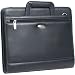 Black Samsonite Business Cases 13.5 Vinyl Double Gusset 3-Ring Binder Organizer With Handle