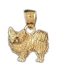 Dazzlers Solid 14k Gold Basset Hound Dog Charm Pendant Available in three colors from jewelsberry (weights: 1.6 grams only)