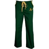 Oakland Athletics Green Solid Scrub Pants (X-Large)