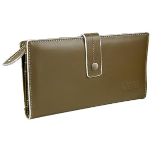 Buy Ladies Tab Clutch Leather Checkbook Wallet by Kenneth Cole by Kenneth Cole
