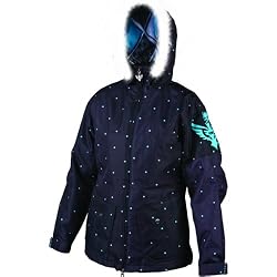 Fly Racing Pendant Women's Sports Wear Jacket - Black/Blue