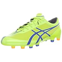 ASICS Men's DS Light X-Fly Ms Soccer Shoe,Flash Yellow/Deep Blue/Orange,8 M US