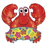 Beach Crab Shaped 36" Mylar Balloon