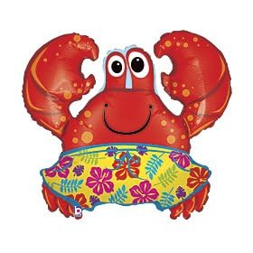 Click here to buy Beach Crab Shaped 36 Mylar Balloon.