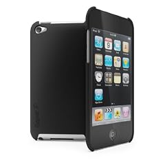Cygnett Frost Slim Case + Anti-Glare Display-Schutz f�r iPod Touch 4G - Schwarz Matte