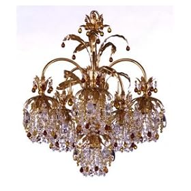 Schonbek 1266-26AM Rondelle 6 Light Single Tier Chandelier in French Gold with Amethyst...