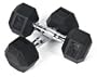 J Fit Rubber Coated Dumbbell 20 lb./Qty 2