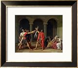 The Oath of Horatii, 1784 Styles Framed Art Poster Print by Jacques-Louis David, 24x20
