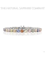 15.20ct. Natural Untreated Multi-color Sapphire Bracelet.