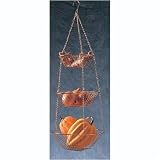 Deluxe Copper 3-Tier Hanging Wire Baskets by RSVP