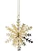 Kitchen & Housewares : Festive Gold Plated Metal 3D Snowflake, 8 cm