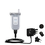 International Wall / AC Charger for the Samsung SCH-A603 - Gomadic Brand w/ TipExchange Technology